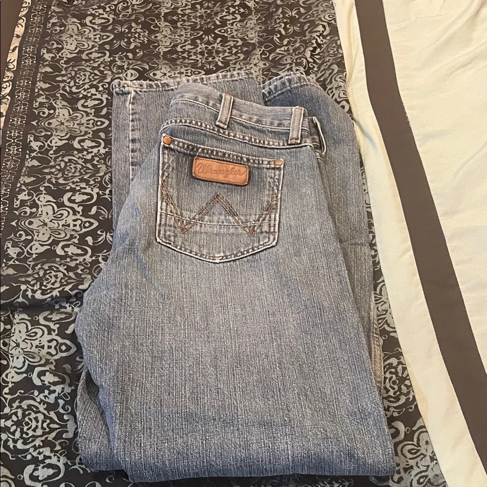 Wrangler Retro Men’s Straight Jeans - Light Blue Denim